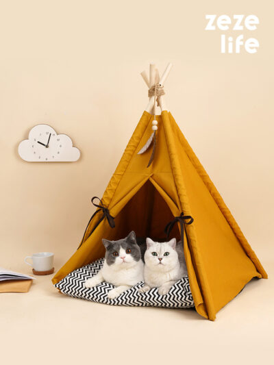Sunset Cat Teepee Bed