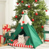 Evelvet Christmas Cat Teepee & Christmas Cat Bed