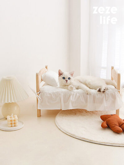 Wooden Cat Bed