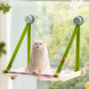 Lattice Wood Window Cat Hammock