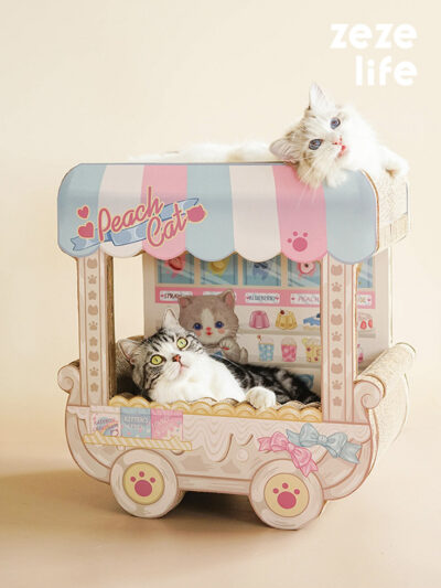 Dessert Trolley Cardboard Cat Scratcher