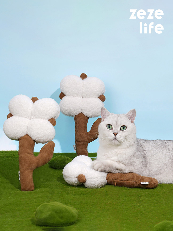 Giocattolo per gatti con erba gatta in cotone