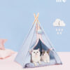 Light Blue Cat Teepee Bed