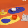 Geometric Silicone Cat Food Mat