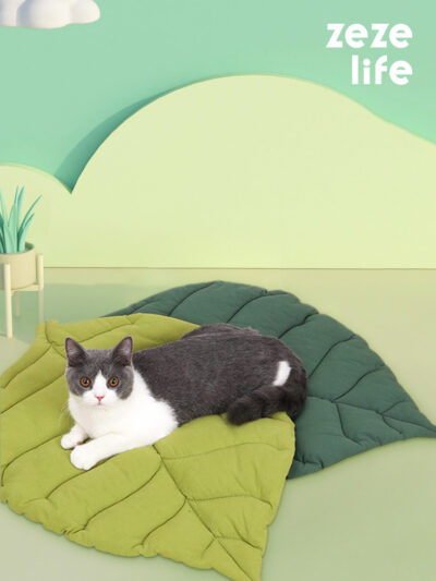 Leaf Cat Bed Mat