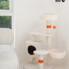 White Cream Style Cat Tree - Modern Cat Tree