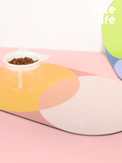 Geometry Cat Food Mat