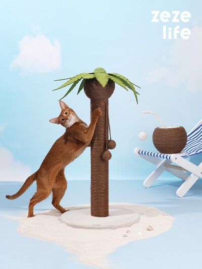 Coconut Palm Tree Cat Scratcher