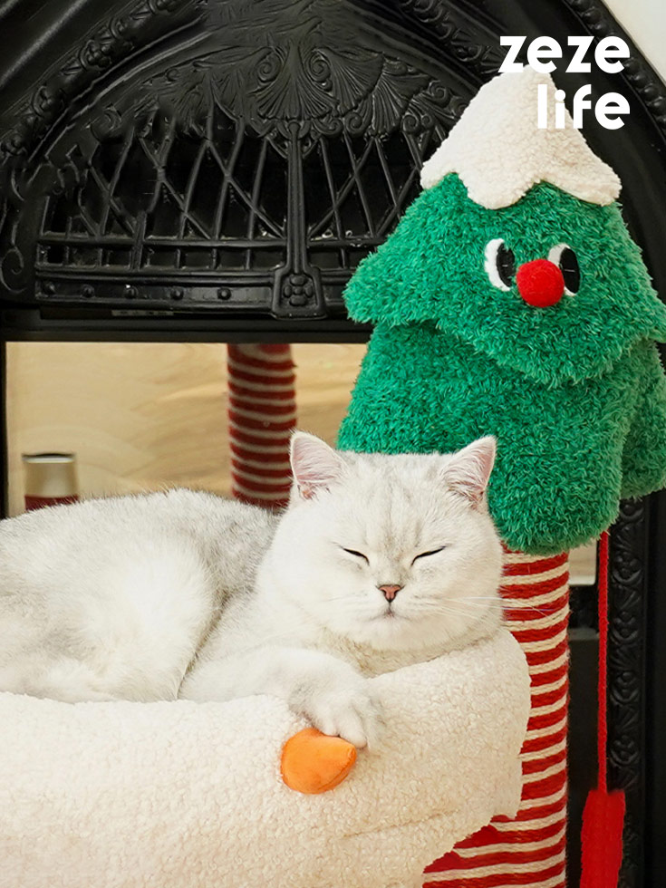 Bandiera Da Giardino Tesori Dell'Caroline – Gatto Siamese Con Albero Di Natale, 27,9x38,1 Cm, Double Face, Multicolore