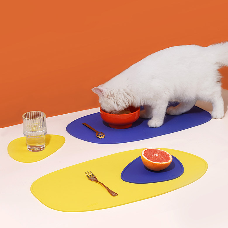 Geometric Silicone Cat Food Mat - Zezelife