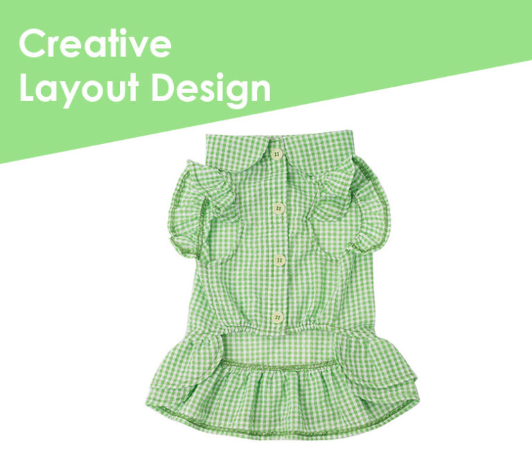 Cats & Plants Collared Dress