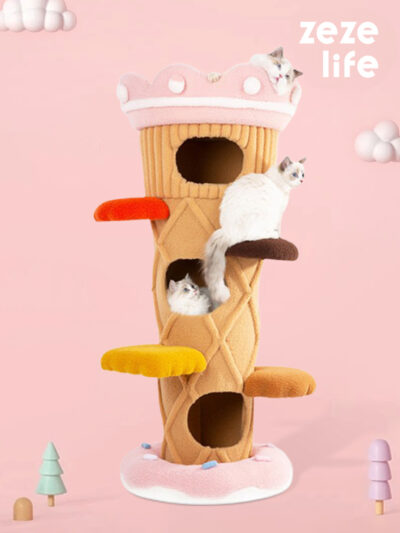 Ice Cream Cat Tree Tower
