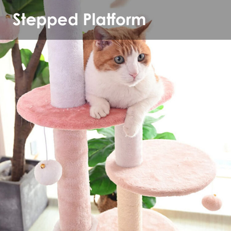 Home / Cat Furniture & Scratcher / Cat Trees & Towers / Pink Flower Cat Tree