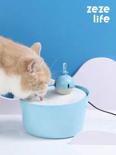 Whale Cat Water Fountain