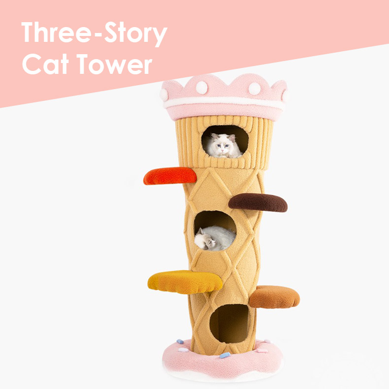 Árbol Rascador Para Gatos Torre Escalador Para 1-3 Gatos