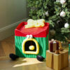 Foldable Christmas Gift Box Cat Bed - Christmas Cat Bed