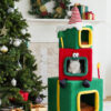 Stacked Christmas Gift Box Cat Condo - Christmas Cat House