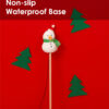 Christmas Snowman Catnip Cat Wand Toy