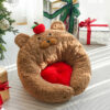 Apple Bear Hug Cat Bed