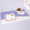 Cartoon Teeth Cat Food Mat