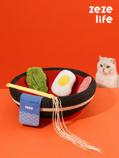 Yummy Ramen Cat Scratcher Bed