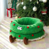 Christmas Wreath Shaped Cat Bed