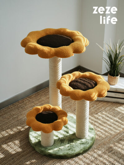 Sunflower Orange Cat Tree