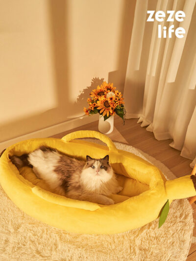 Banana Cat Bed