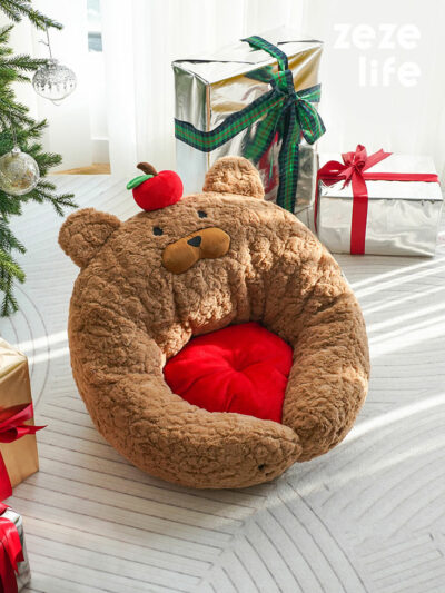 Apple Bear Hug Cat Bed
