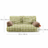 Green Vintage Diamond Cat Couch