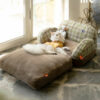 British Plaid Cat Sofa
