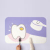 Cartoon Teeth Cat Food Mat