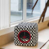 Black and White Checkered Cat Bed &Dice Cat Cave Bed