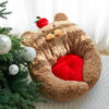 Apple Bear Hug Cat Bed