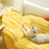 Adorable Big-eyed Yellow Cat Sofa