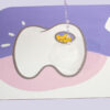 Cartoon Teeth Cat Food Mat