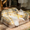 British Plaid Cat Sofa