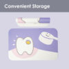 Cartoon Teeth Cat Food Mat