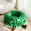 Christmas Wreath Shaped Cat Bed