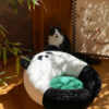 Panda Hug Cat Bed