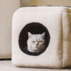 Black and White Checkered Cat Bed &Dice Cat Cave Bed