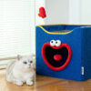 Foldable Smiley Cat Cave Bed