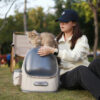 Frosted Semi-Transparent Cat Spaceship Backpack