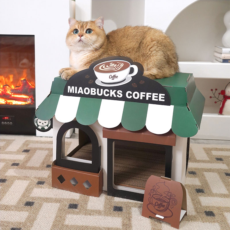 Café Cardboard Cat House