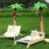 Coconut Tree Cat Scratching Post & Cat Recliner