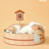 Japanese-Style Hot Springs Cat Scratcher Bed