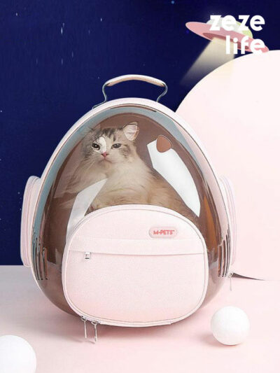 Space Capsule Pink Cat Carrier