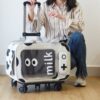 Cow Milk Rolling Pet Carrier