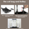 Cow Milk Rolling Pet Carrier