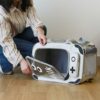 Cow Milk Rolling Pet Carrier